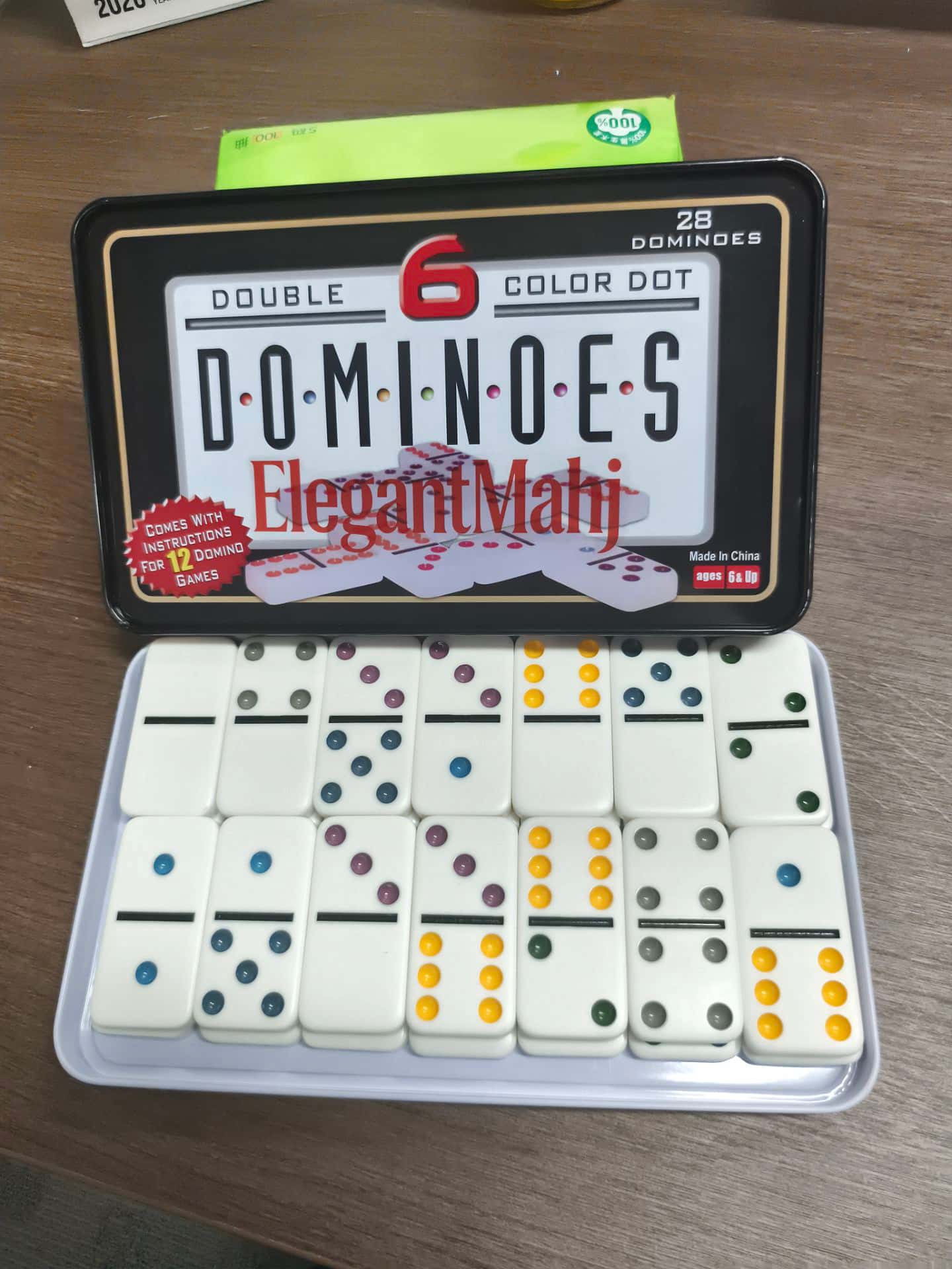 Jeu de dominos Double Six élég - Board Game Box avis et prix